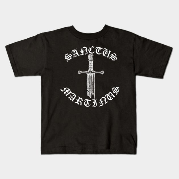 Saint Martin of Tours Broken Sword Gothic Kids T-Shirt by thecamphillips